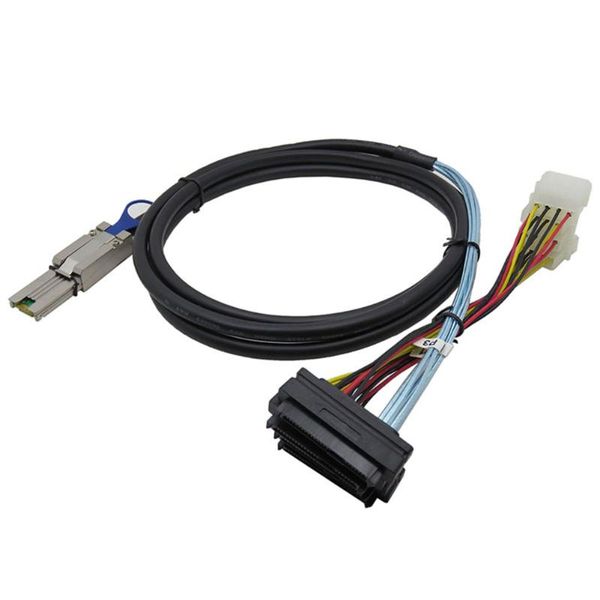 

computer cables & connectors 1m mini sas server power cable sff 8088 26pin to 8482 29pin hard disk splitter connect data pc deskacces