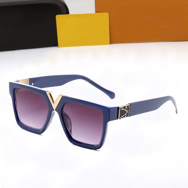 

luxury womans sunglasses fashion mens sun glasses uv protection men designer eyeglass gradient metal hinge women spectacles with original ca, White;black