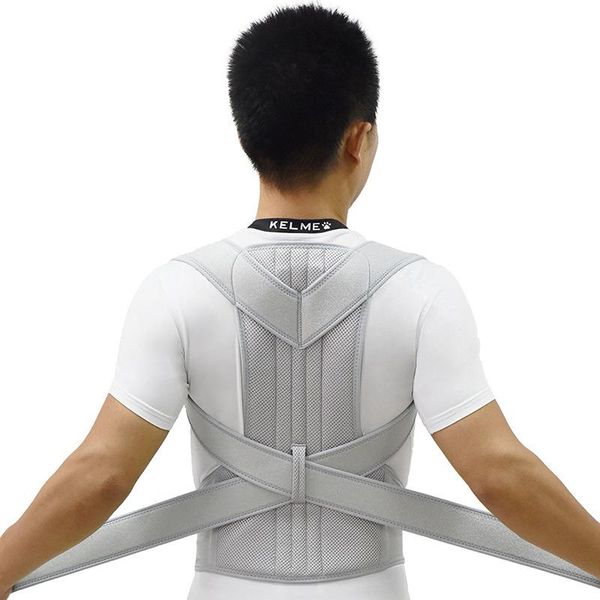 

back support posture corrector spine correction fixed steel plate anti-humpback belt de postura, Black;blue