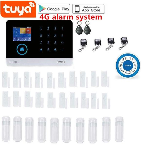

2.4 inch wifi 4g sim gsm alarm system for home security support tuya app remote contorl systems