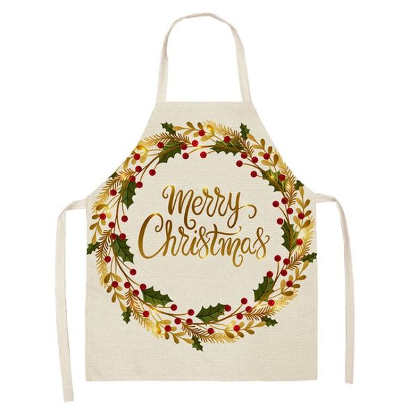 

christmas gift pattern apron baking accessories female cooking male kitchen gadgets aprons