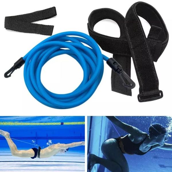

adjustable 3/4m kids safty comfortable bungee swimming exerciser leash training belt resistance bands