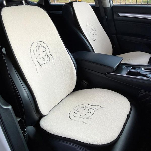 

car seat covers supports back cushion lambs wool for male and female cover armrest seatbelt protect lumbar head rest