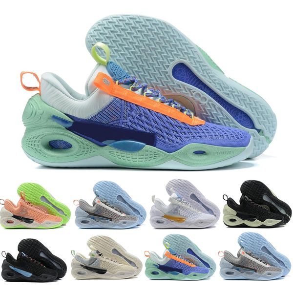 Herrenschuh An thony Davis Cosmic Unity Amalgam Basketballschuhe Green Glow Hellgrau Blau Orange Sports Athletic Sneakers US7-12