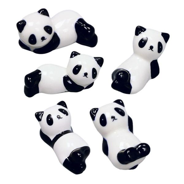 

chopsticks 5pcs panda rest stand flatware organizer (random style)