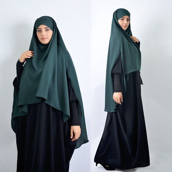 

eid muslim women hijab prayer garment long khimar jilbab abaya full cover musulman ramadan gowns abayas islamic clothes niqab, Red