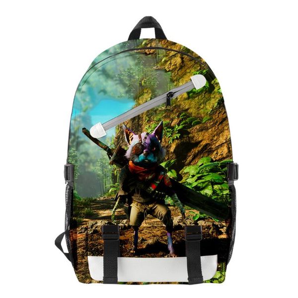 

backpack game biomutant woman bag european and american style ladies fashion all-match lingge travel storage oxford