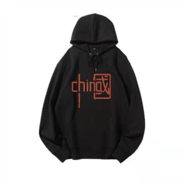 

hoodies winter hip hop printing hoodie hooded hoody high street pullover sweatshirt chinese style hoodies for men and women, Black