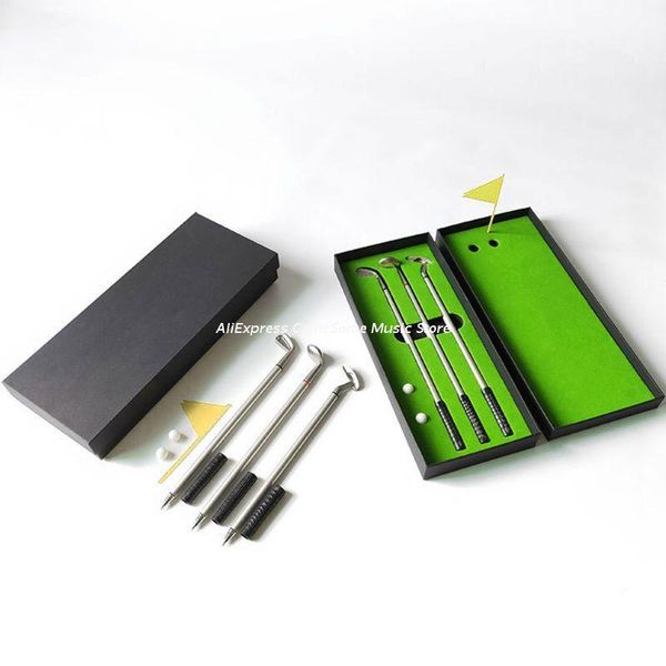 

golf training aids simulated premium mini putter pen set office gift men ballpoint dropship