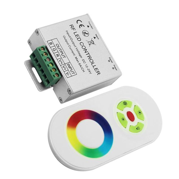 

rgb led controller 12v 72w 24v 144w touch panel rf remote control for strip light output 4 ch controllers