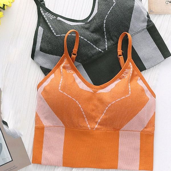 

camisoles & tanks women anti-sweat fitness vest v-neck -proof sports bras beauty back colorful soft workout tube, Black;white