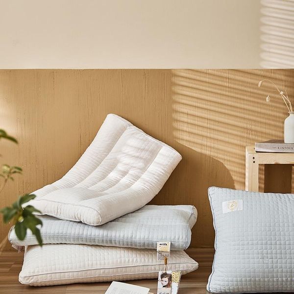 

pillow class a knitted cotton soybean fiber skin-friendly special-shaped home sleep neck single height