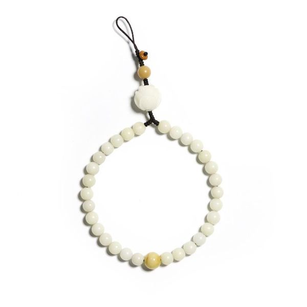 

white bodhi string-shaped ethnic style bracelet charm bracelets, Golden;silver