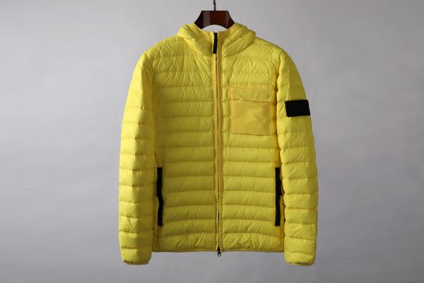 

the men air hooded down jacket windbreaker zipper hoodies patchwork jackets stone running sports hoody jogger casual islandss coat e2a00, Black;brown