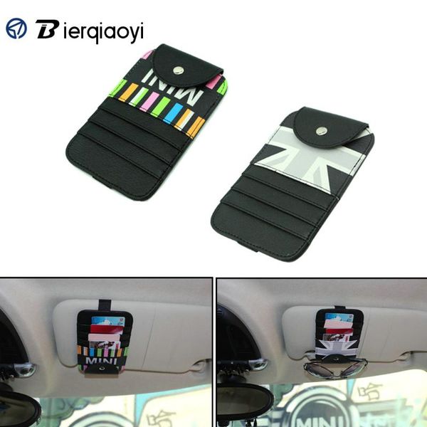 

car organizer for mini cooper f54 clubman countryman f60 r60 universal sunshade card holder r50 r53 r55 r56 f55 f56 storage bag r61