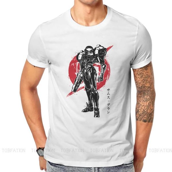 

men's t-shirts bounty sumi-e unique tshirt metroid samus aran game leisure size s-6xl t shirt est t-shirt for adult, White;black