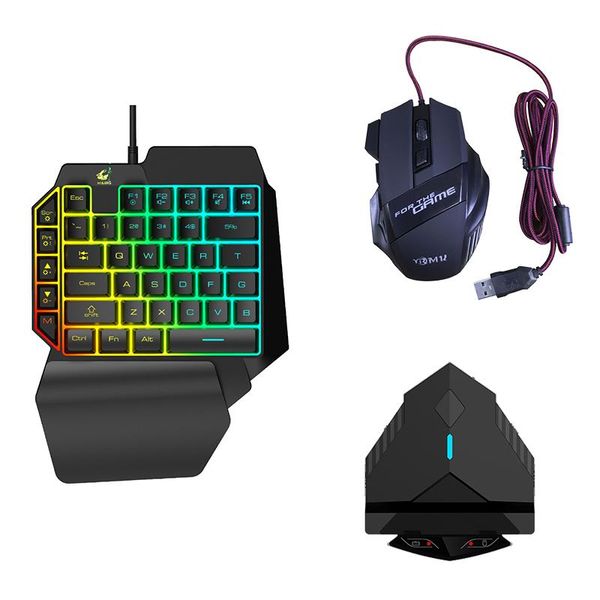 

in 1 bluetooth gaming keyboard mouse converter combo dual headphone dock adapter for pubg android mobile game combos