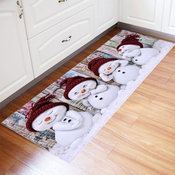 

bath mats christmas carpet flannel series printed floor mat home non-slip 60x180cm party decoration