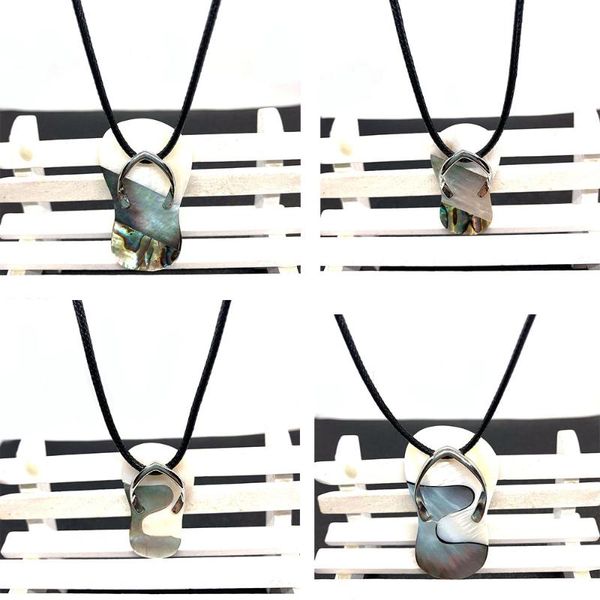 

pendant necklaces natural shell mother-slip shoes modeling beautiful necklace can make ladies charm jewelry diy accessories wholesale, Silver