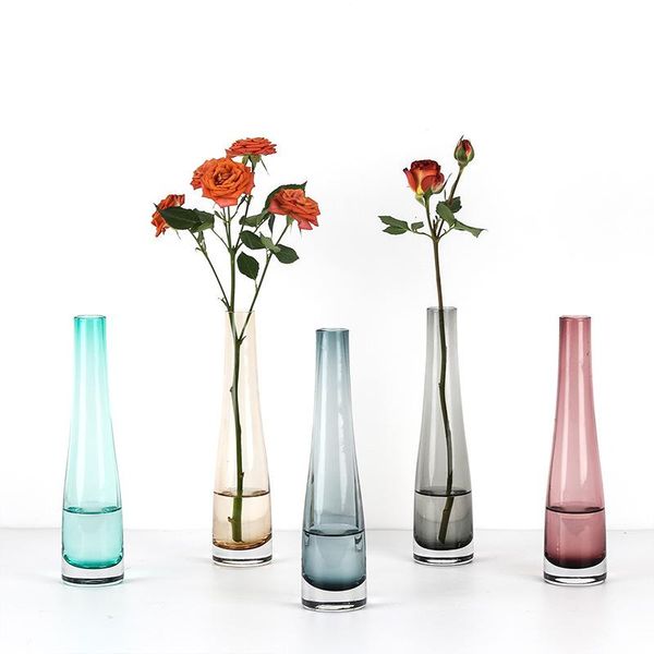 

vases small vase glass dining table flower for homes modern simple transparent bottle home decoration accessories