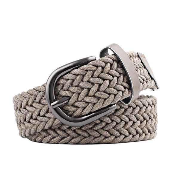 

belts 103*2.5cm korean version ladies twist wax rope retro decorative braided belt fashion creative design dress pin buckle, Black;brown
