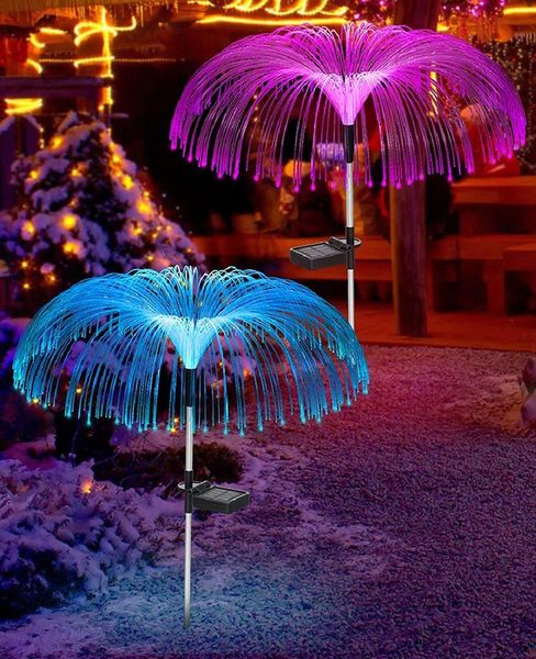 

solar lamps jellyfish light 7 colors changing waterproof decor beautiful flower lights landscape walkway holiday christmas decoration