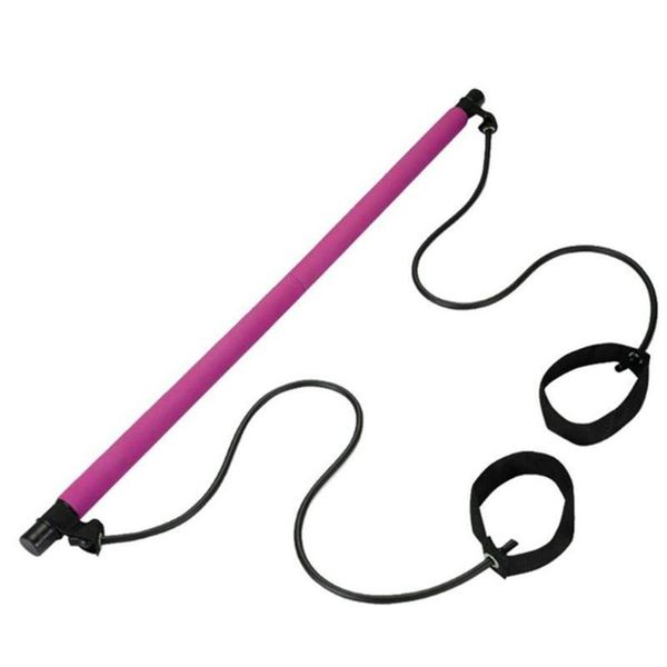 

resistance bands fitness yoga pilates bar stick trainer pull rods rope portable home gym body workout