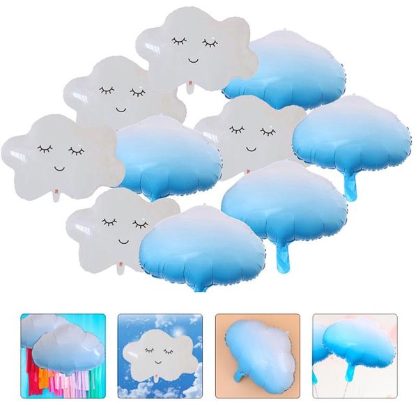 

party decoration 10pcs festival balloons cloud shape anniversary aluminium foil