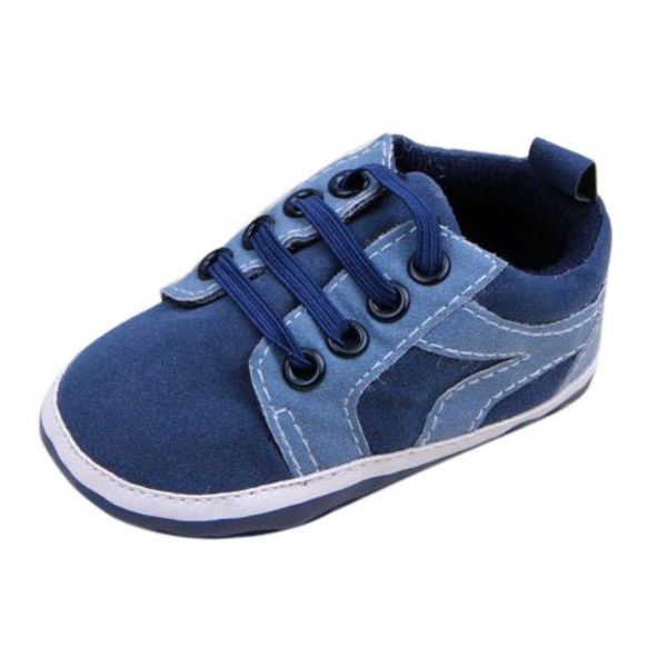 

first walkers blue toddler baby infant crib bandage shoes girls and boys cute pu prewalker 0-12m s2