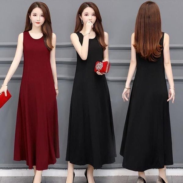 

summer sleeveless bodycon tank long women dress t shirt maxi womenvestidos mujer female halter, Black;gray