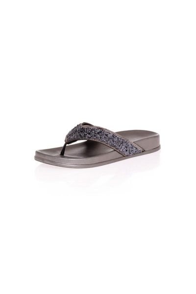 

slippers smoked 3 cm cubic zirconia women 's, Black