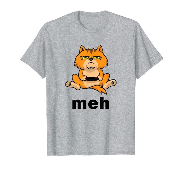 

Funny Meh Cat Video Game Gift for Cat Lovers T-Shirt, Mainly pictures