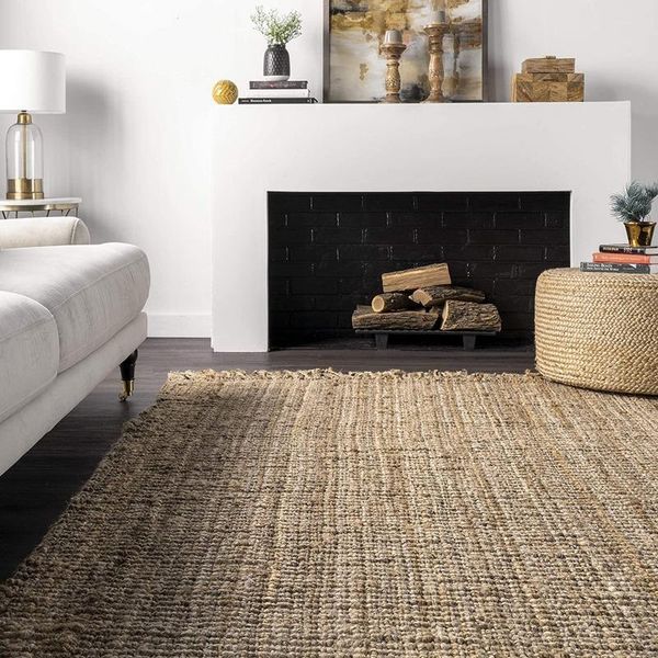 

carpets home living room hand-woven jute natural area carpet house decoration