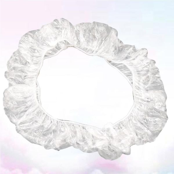 

Steering Wheel Covers 100PCS Disposable Car Cover Plastic Elastic Handle Sleeve Protector For Auto (White)