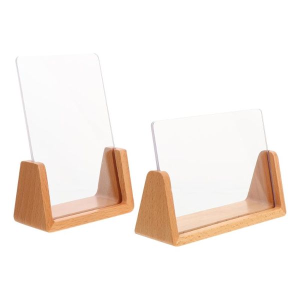 

frames 2pcs chic u-shaped po frame exquisite desk holder table