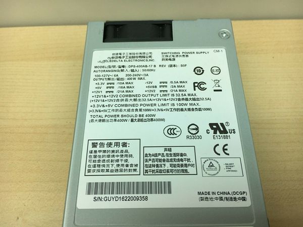 Fontes de alimentação de computador 100% trabalhando para Delta DPS-400AB-17B 400W Flex Server NAS All-in-One K39K35 S3 1U Fonte de alimentação