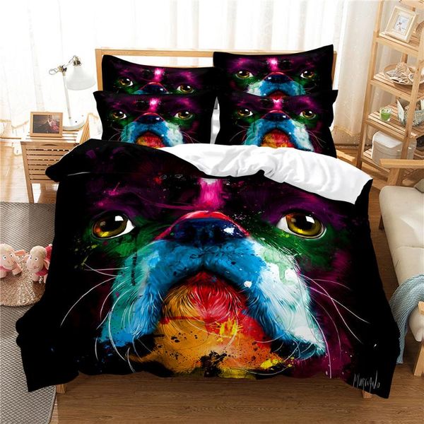 

bedding sets 3d dog set  duvet cover bed cotton bedroom