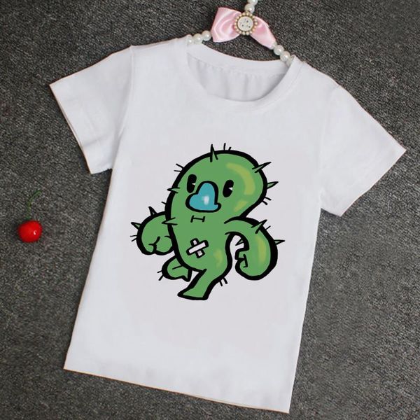 

t-shirts toddler girl summer shirt cartoon cactus t 10 year kids clothes short sleeve children's, Blue