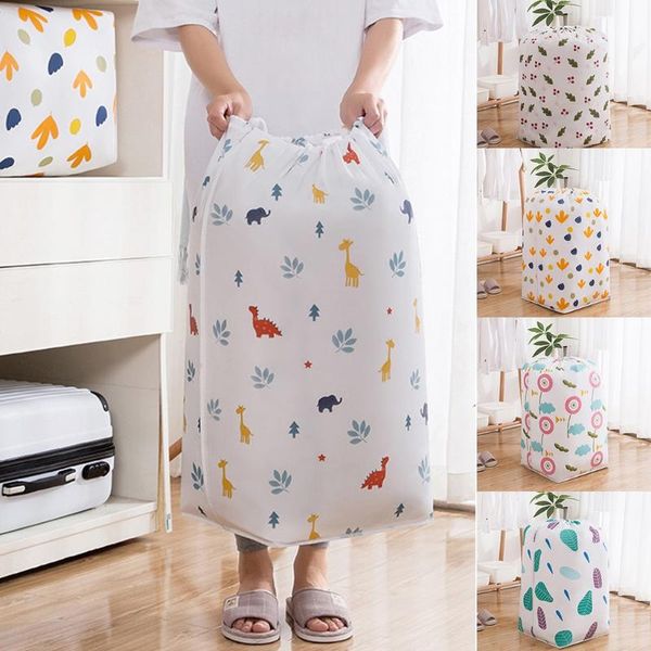 

70*32cm portable clothes storage bag print blanket quilt organizer stroage folding closet pouch bags