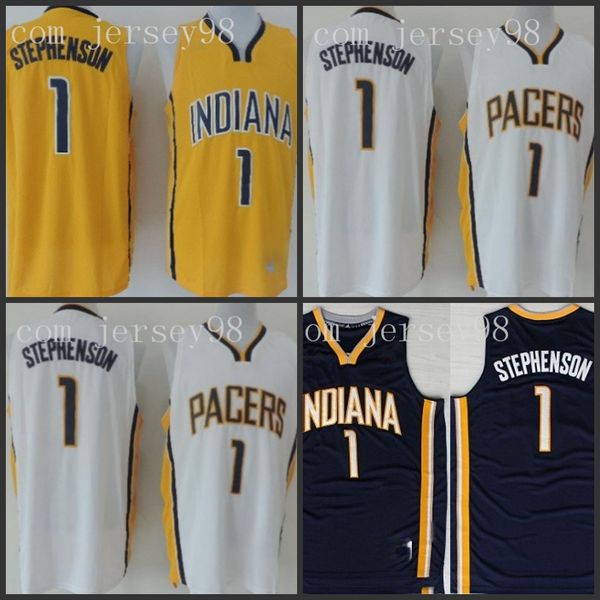

indiana pacers men #1 lance stephenson retro basketball jersey, Black
