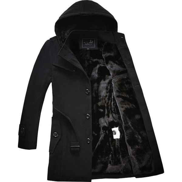 

downs m-4xl-men's thick japanese and korean windbreaker men's coat size 4xl, Black