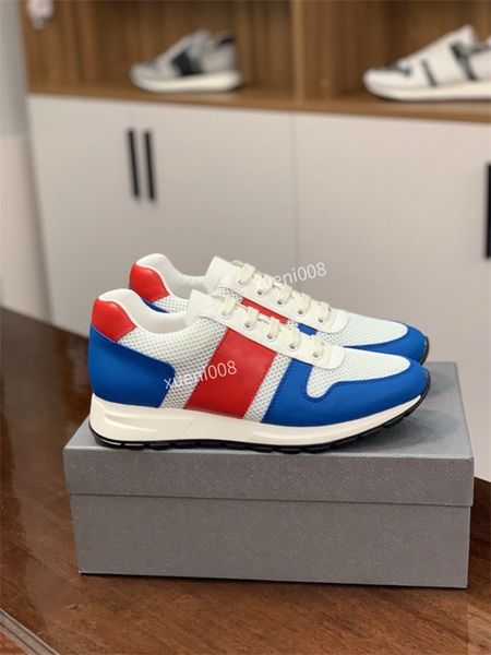 

2021 designer casual shoes oblique technology canvas trainers sneakers men women fashion breathable outdoor platform flat trainer sneaker xg, Red;white