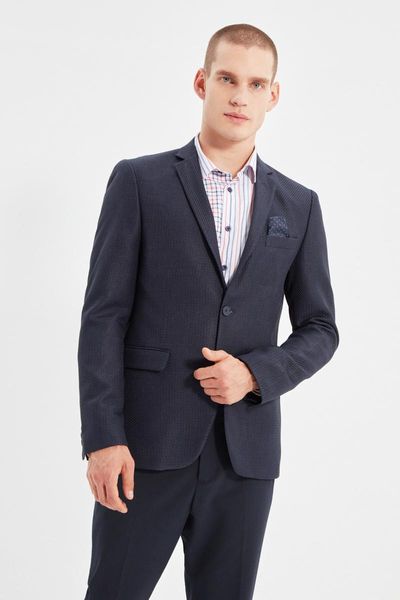 

men's jackets trendyol male blazer textured jacket tmnaw22ce0229, Black;brown