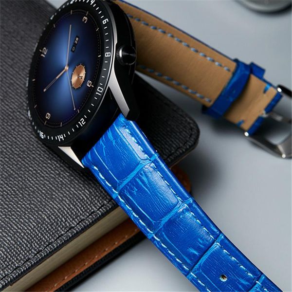 

watch bands binlun watchbands genuine leather strap 12mm 14mm 16mm 18mm 20mm 22mm 23mm accessories women men belt band, Black;brown