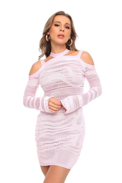 

casual dresses hf fashion long sleeve elegant celebrity wedding club party pink dress, Black;gray