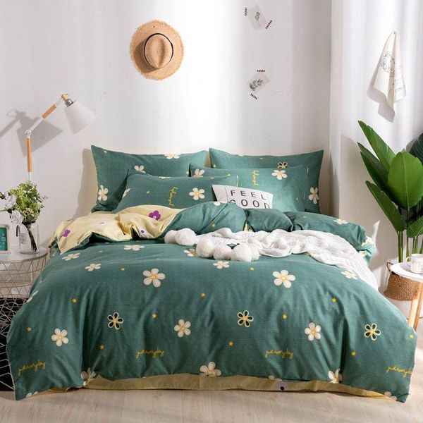 

bedding sets soft 130 gsm microfiber 1 bed sheet  ,2 pillow shams and duvet cover,king ,twin ,full size,bedding set 4 in