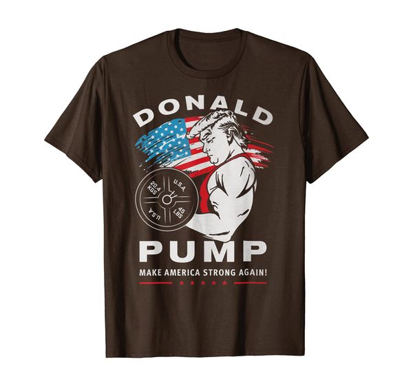 

donald pump make america strong again tshirt, White;black