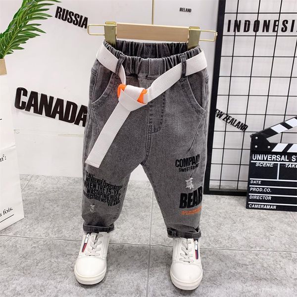 

jeans 2021 kids spring autumn style fashion denim pants cottontrousers for baby boys stretchy trousers toddler clothing, Blue