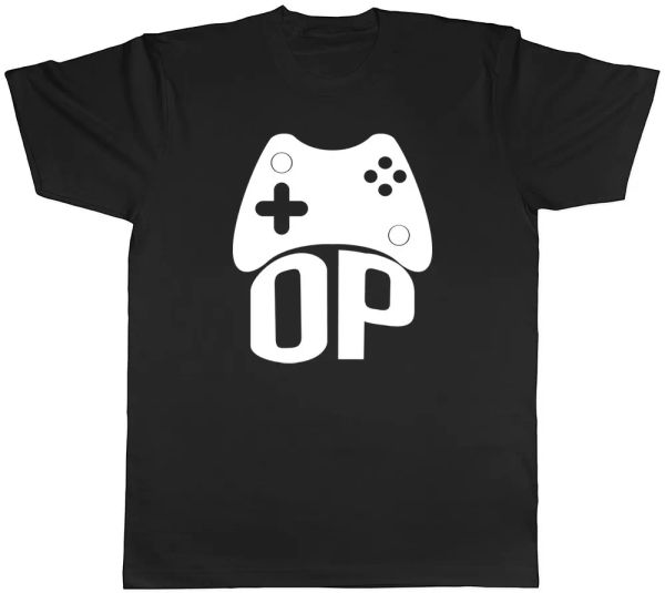 

Video Games OP Mens Womens Ladies T-Shirt, White;black