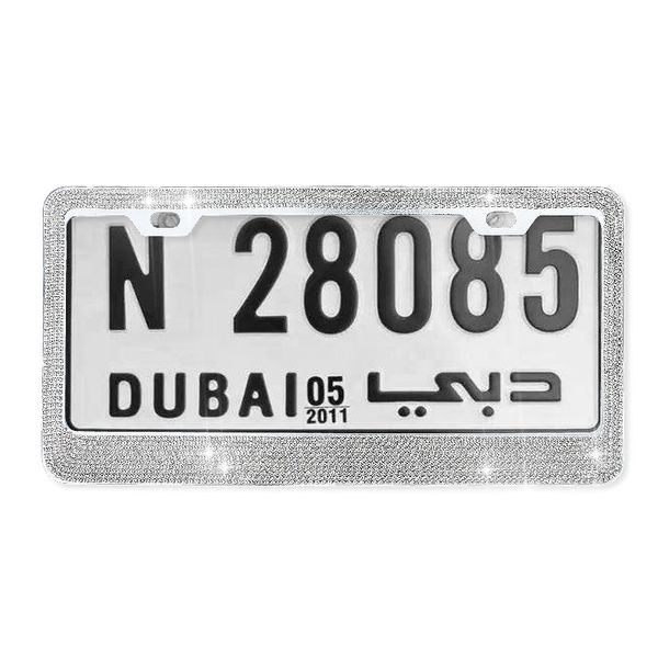 

u.s. diamond car license plate frames